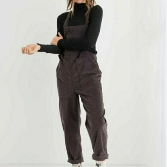 Aerie Crushed Velvet Overalls - Picture 2 of 7